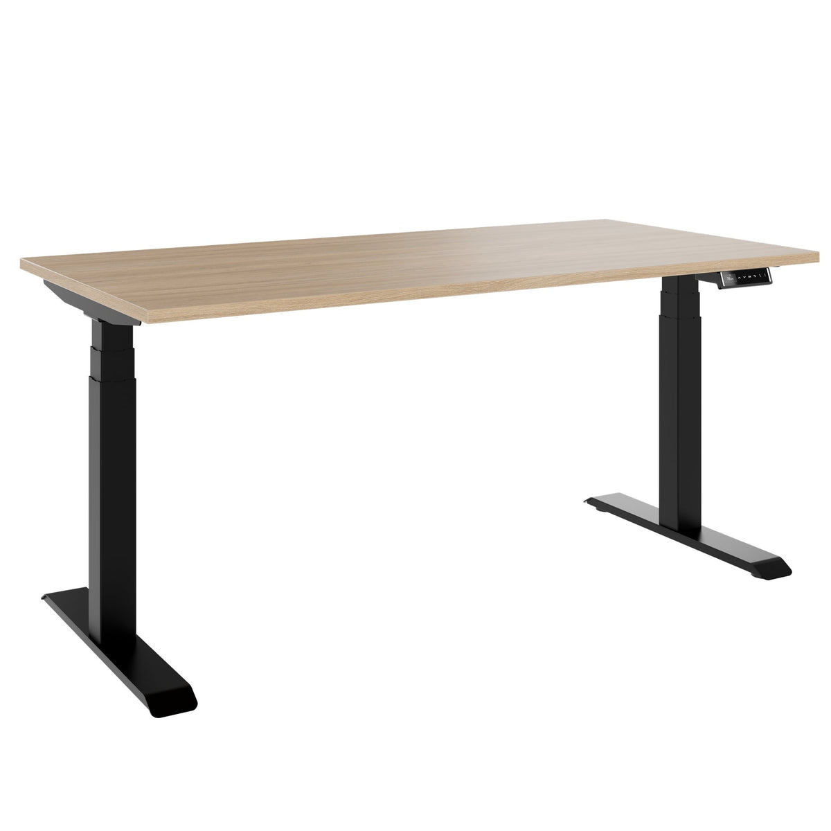 FUSION DUO Set - Complete office for two workstations | Amber oak - 3 Lightbox Main Image
