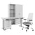 FUSION Set - The ergonomic complete office | Pearl gray