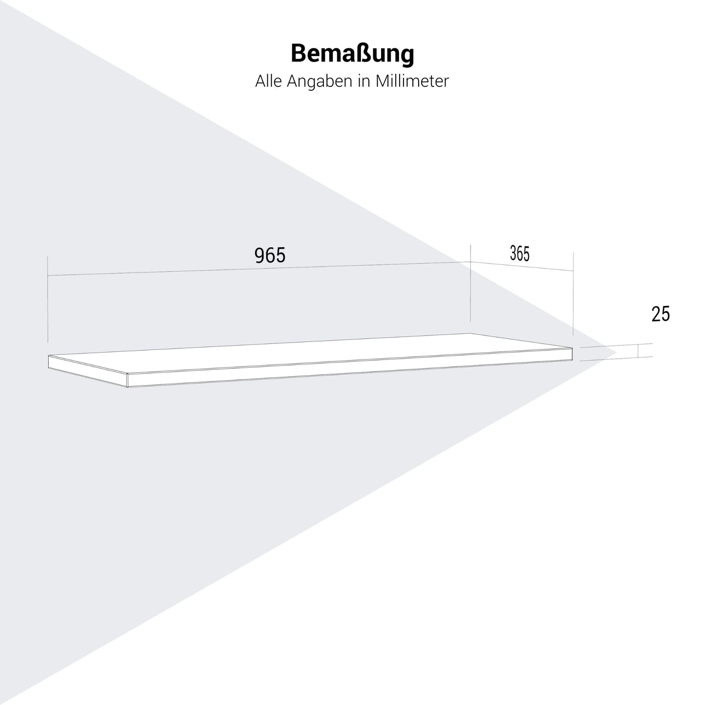 UNI Fachboden | Schrankbreite: 1000 mm, 1 Stück, Ahorn