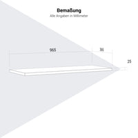 UNI shelf | Cabinet width: 1000 mm, 1 piece, northern oak grey