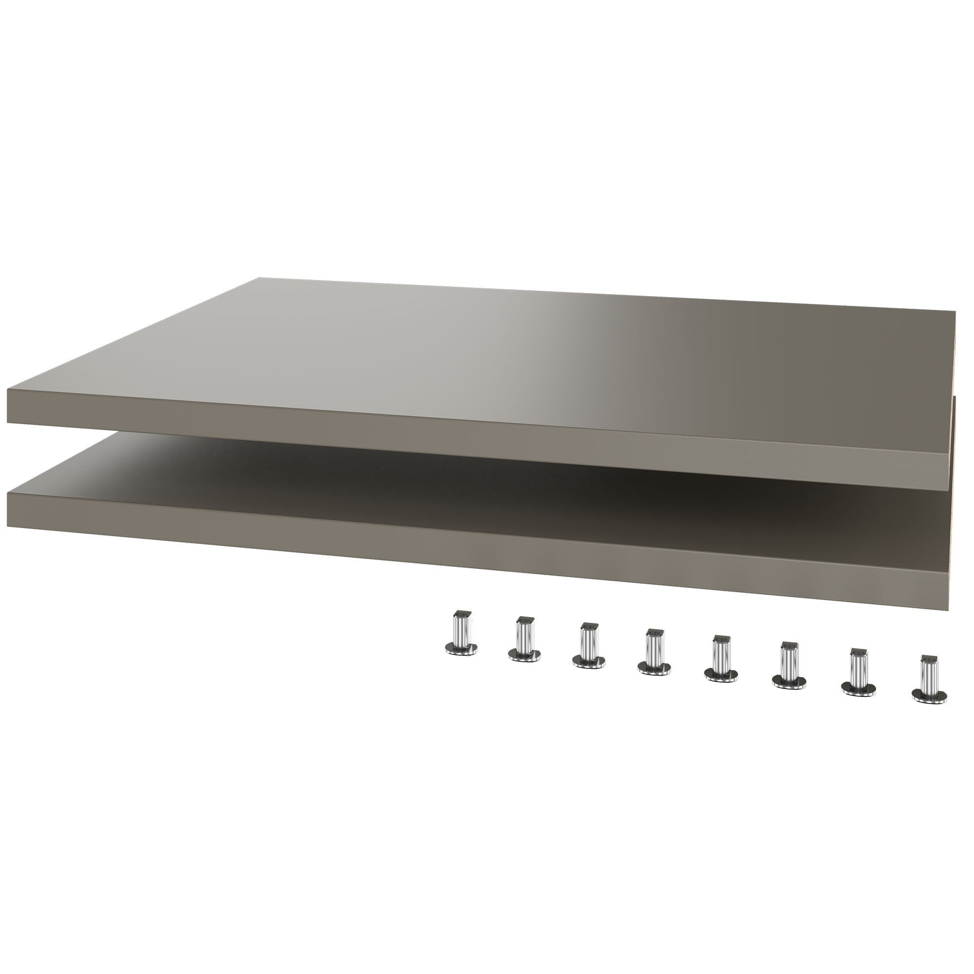 UNI Plancher du sujet pour les portes coulissantes Largeur de cabine de cabine: 1000 mm, 2 pièces, gris cubanite
