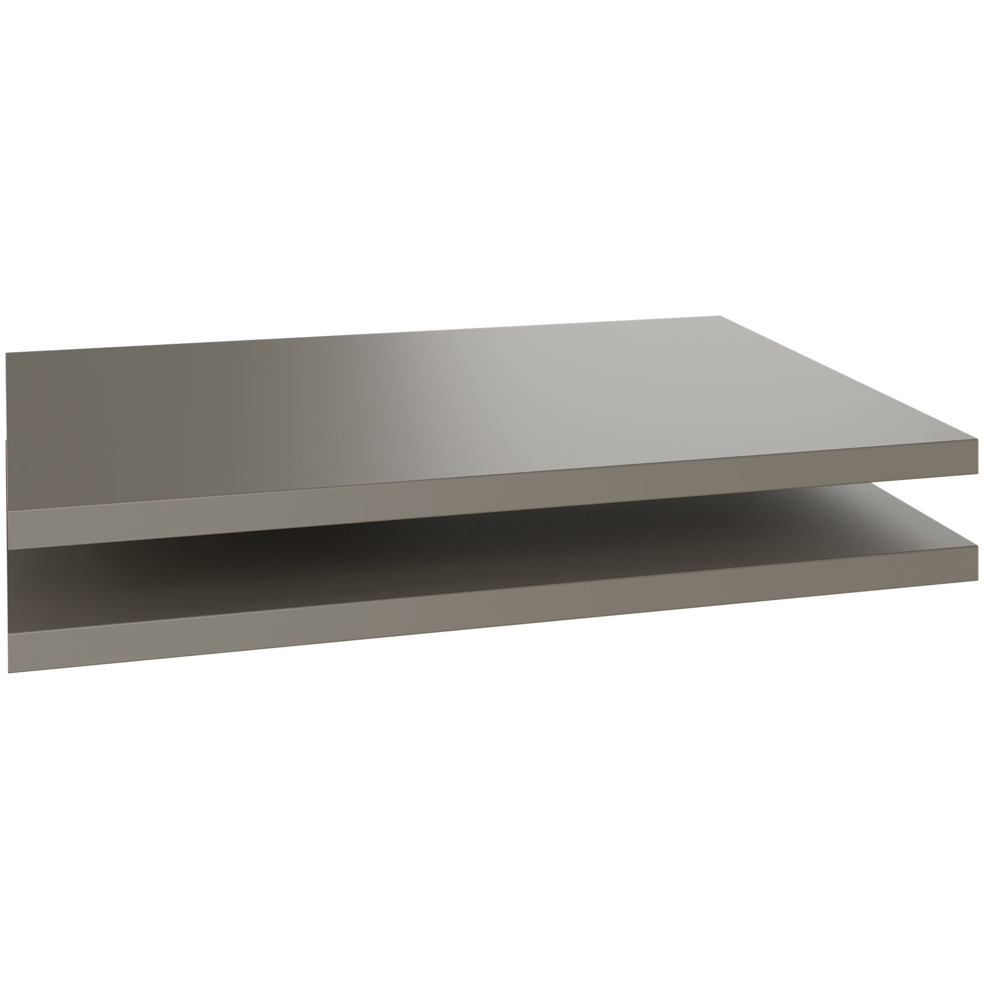 UNI Plancher du sujet pour les portes coulissantes Largeur de cabine de cabine: 1000 mm, 2 pièces, gris cubanite