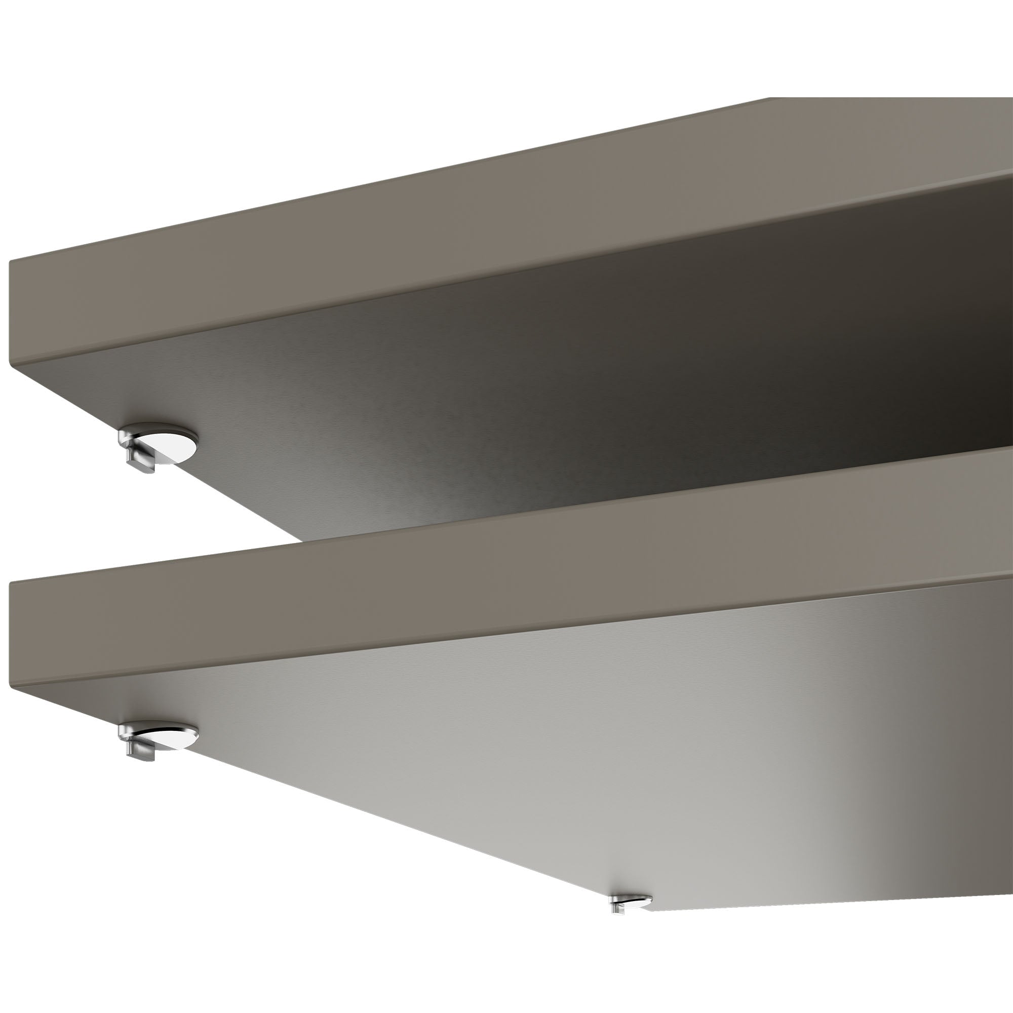 UNI Plancher du sujet pour les portes coulissantes Largeur de cabine de cabine: 1000 mm, 2 pièces, gris cubanite