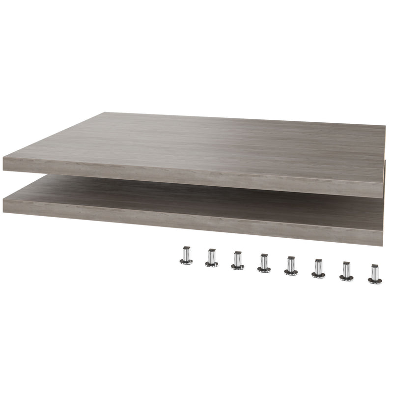 UNI Étagère pour armoire à portes coulissantes | largeur de l’armoire : 1000 mm, 2 pièces, chêne nordique gris  - 2 Main Image