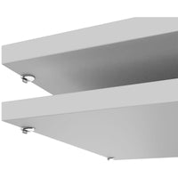 UNI shelf for sliding door cabinet | Cabinet width: 1000 mm, 2 pieces, pearl grey