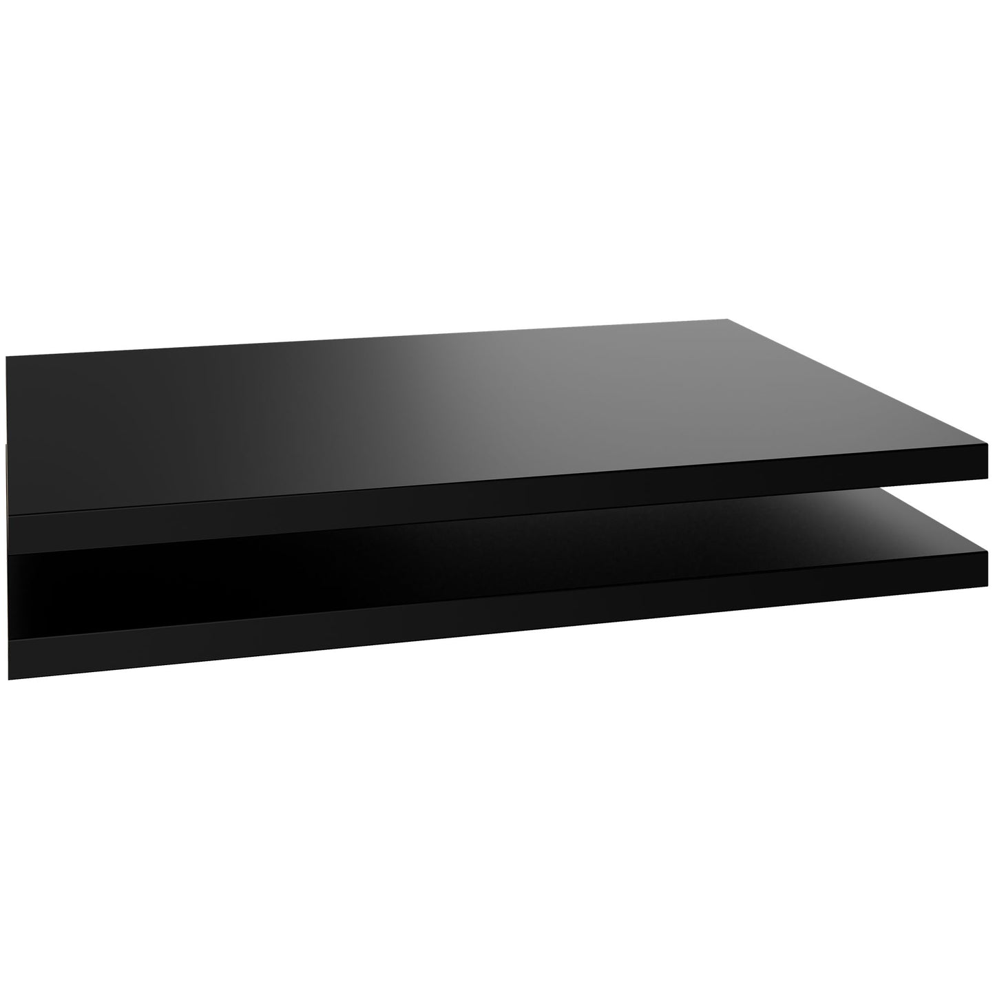 UNI shelf for sliding door cabinet | Cabinet width: 1000 mm, 2 pieces, black