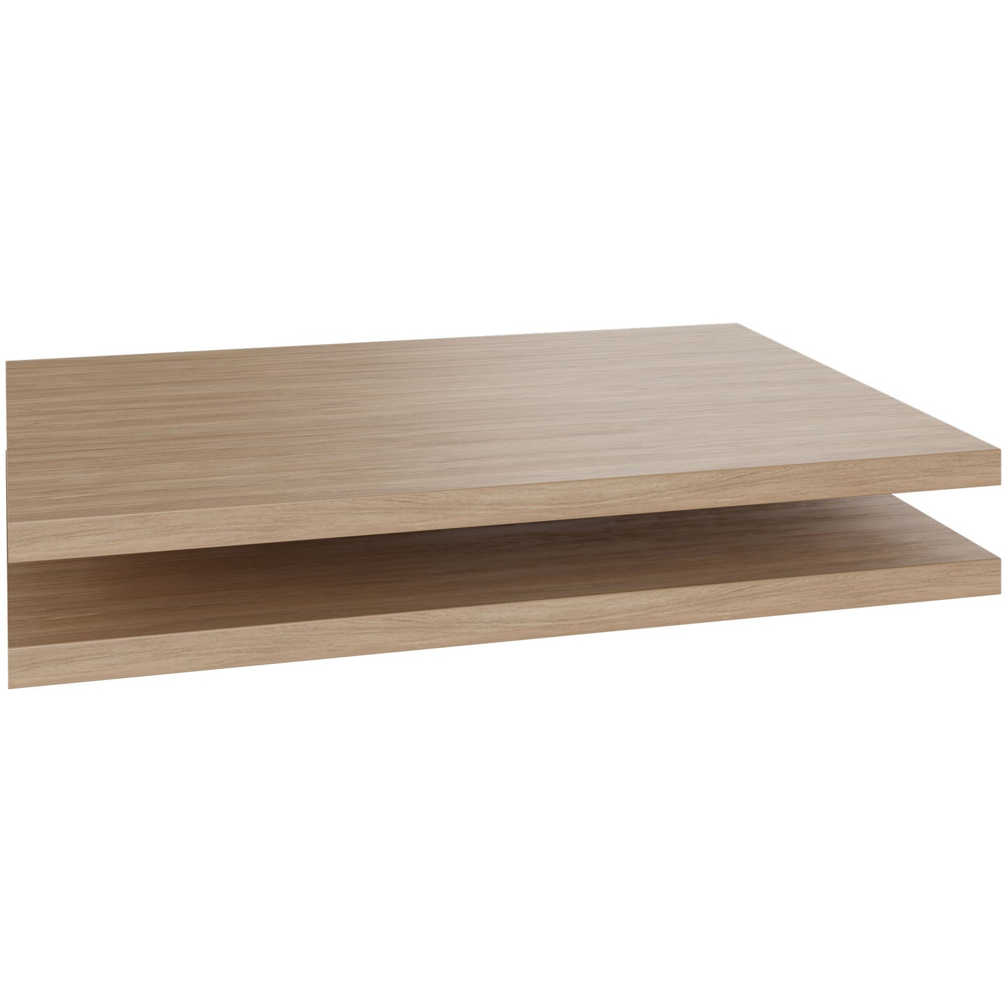 UNI shelf for sliding door wardrobe | Wardrobe width: 1200 mm, 2 pieces, amber oak