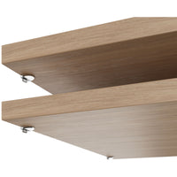 UNI shelf for sliding door wardrobe | Wardrobe width: 1200 mm, 2 pieces, amber oak