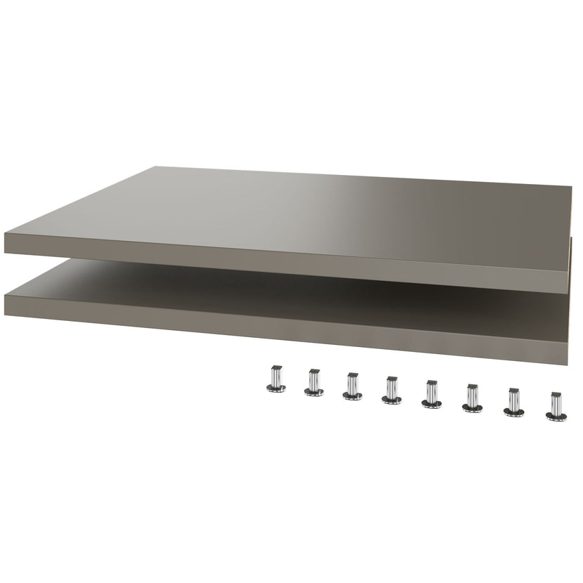 UNI Plancher du sujet pour les portes coulissantes Largeur de cabine de cabine: 1200 mm, 2 pièces, gris cubanite