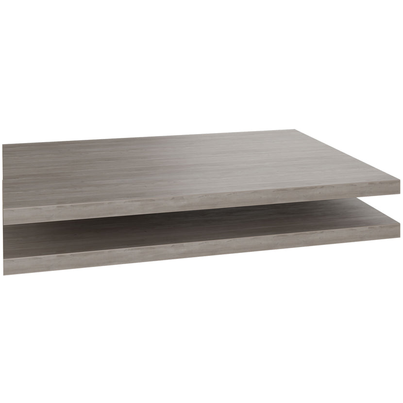 UNI Plancher du sujet pour les portes coulissantes Largeur de cabine de cabine: 1200 mm, 2 pièces, gris de chêne nord