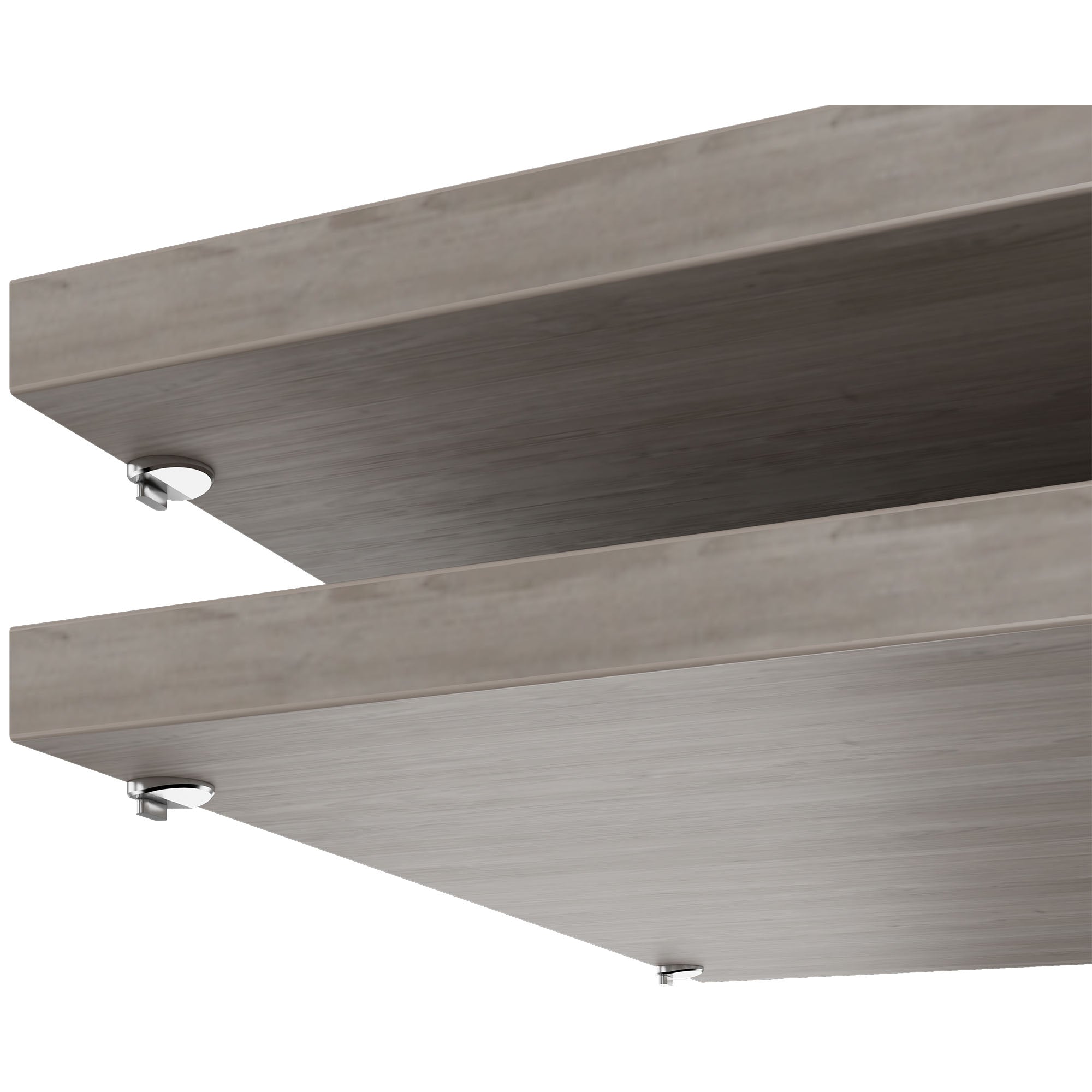 UNI Plancher du sujet pour les portes coulissantes Largeur de cabine de cabine: 1200 mm, 2 pièces, gris de chêne nord