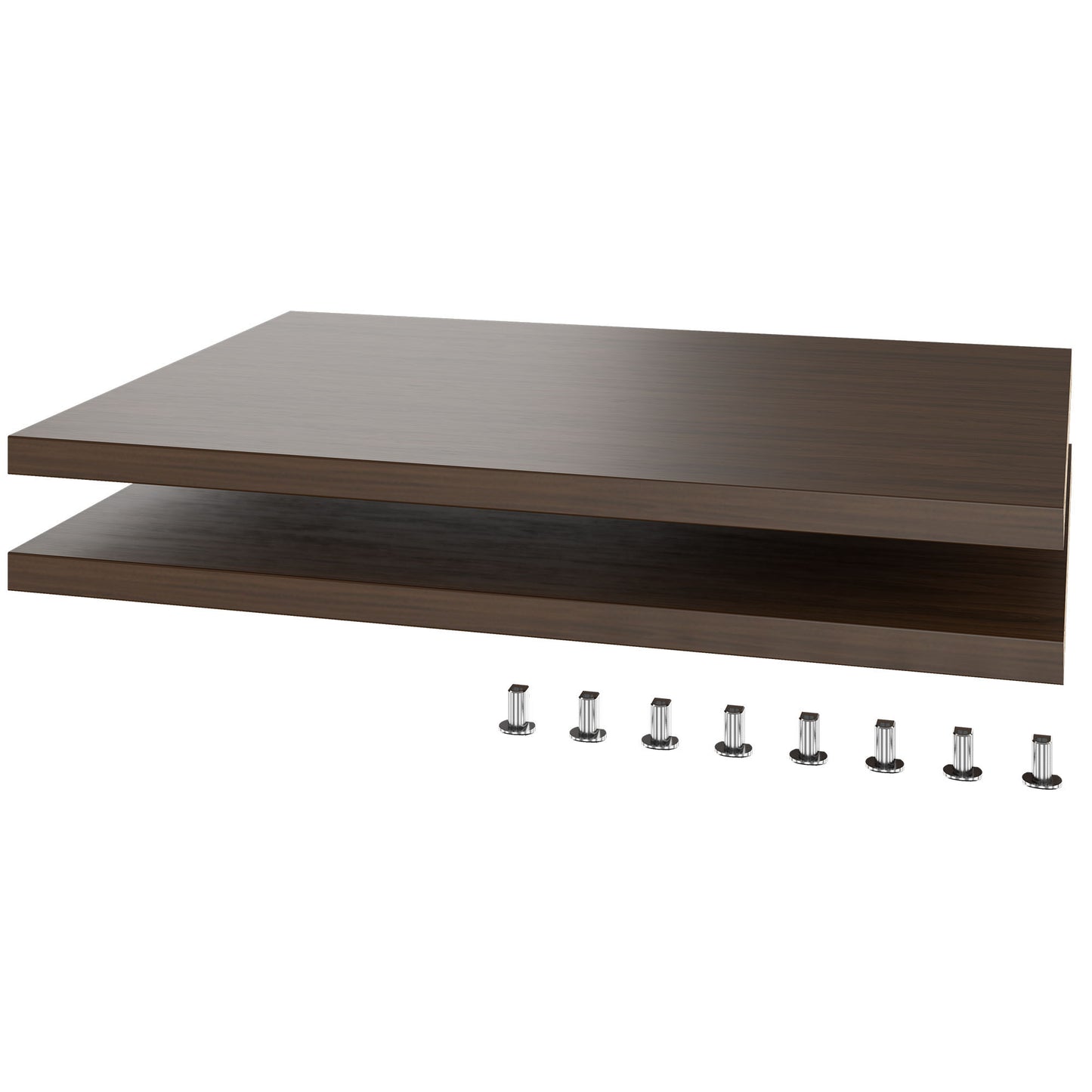 UNI shelf for sliding door cabinet | Cabinet width: 1200 mm, 2 pieces, walnut