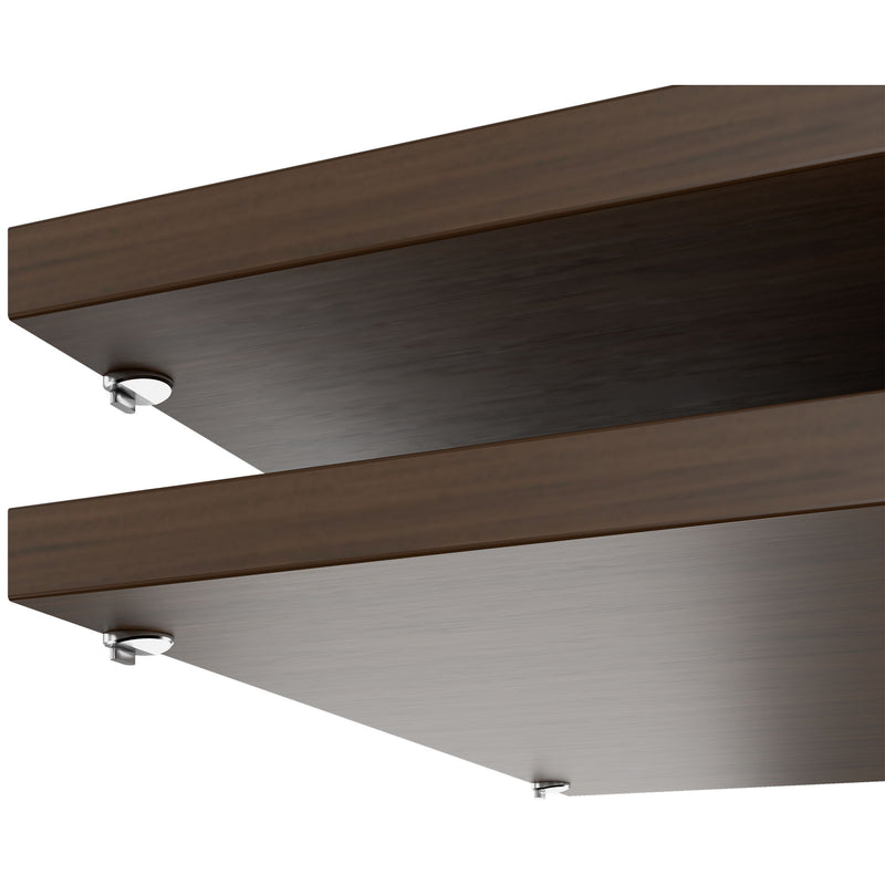 UNI Tablette pour armoire à portes coulissantes | Largeur de l’armoire : 1200 mm, 2 pièces, noyer  - 3 Main Image