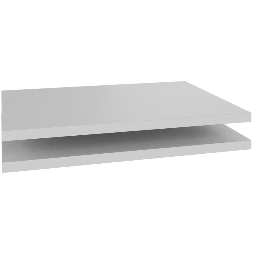 UNI shelf for sliding door cabinet | Cabinet width: 1200 mm, 2 pieces, pearl grey