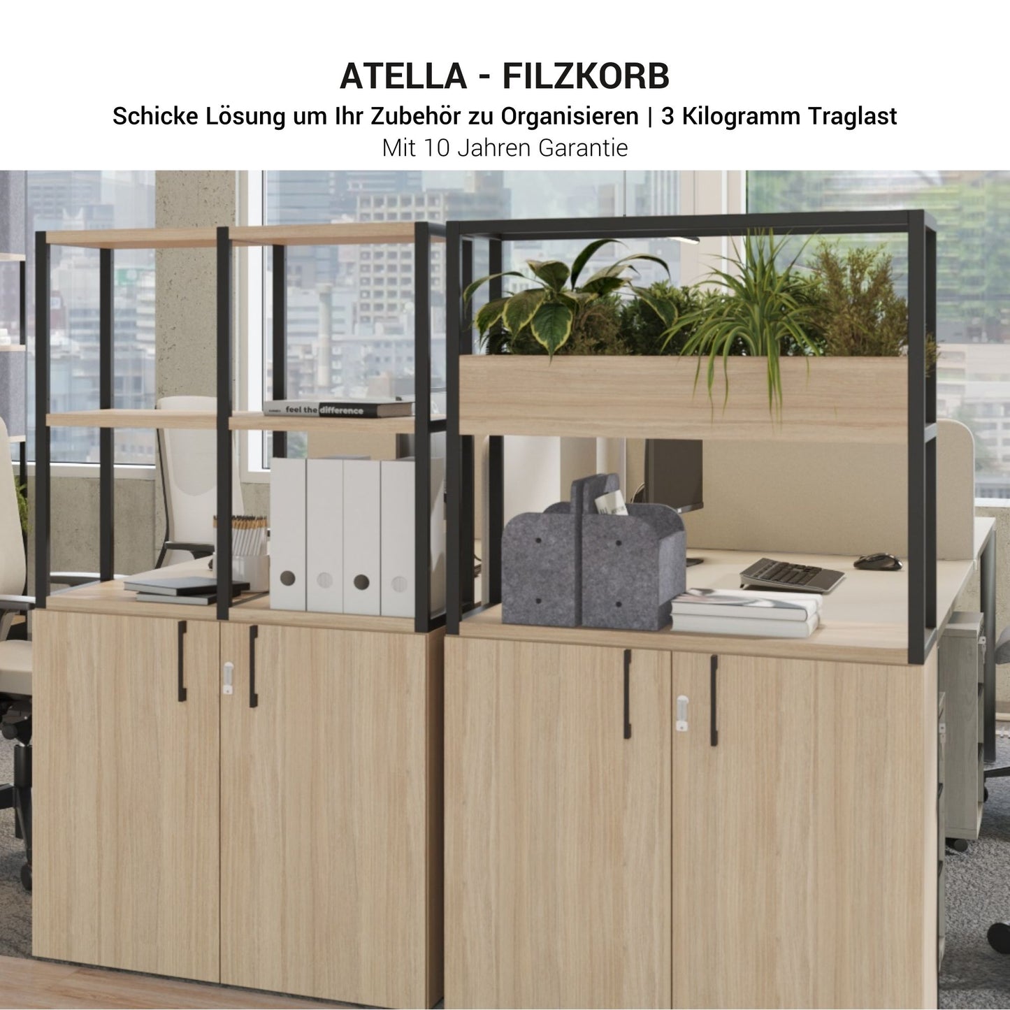 ATELLA Filzkorb | 360 x 270 mm