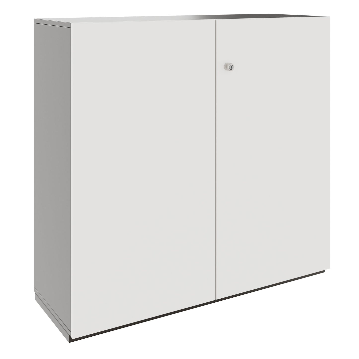 PRO Wing door cabinet | 3 Oh, 800 - 1200 x 1140 mm, soft -close, graphite / white