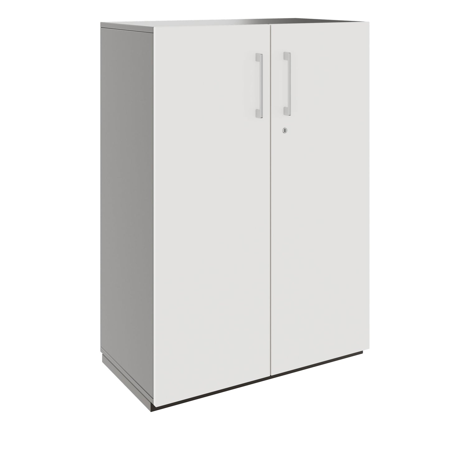 PRO Wing door cabinet | 3 Oh, 800 - 1200 x 1140 mm, soft -close, graphite / white