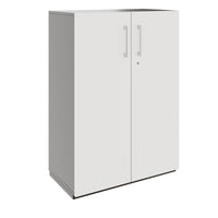 PRO Wing door cabinet | 3 Oh, 800 - 1200 x 1140 mm, soft -close, graphite / white