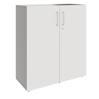 PRO Wing door cabinet | 3 Oh, 800 - 1200 x 1140 mm, soft -close, graphite / white