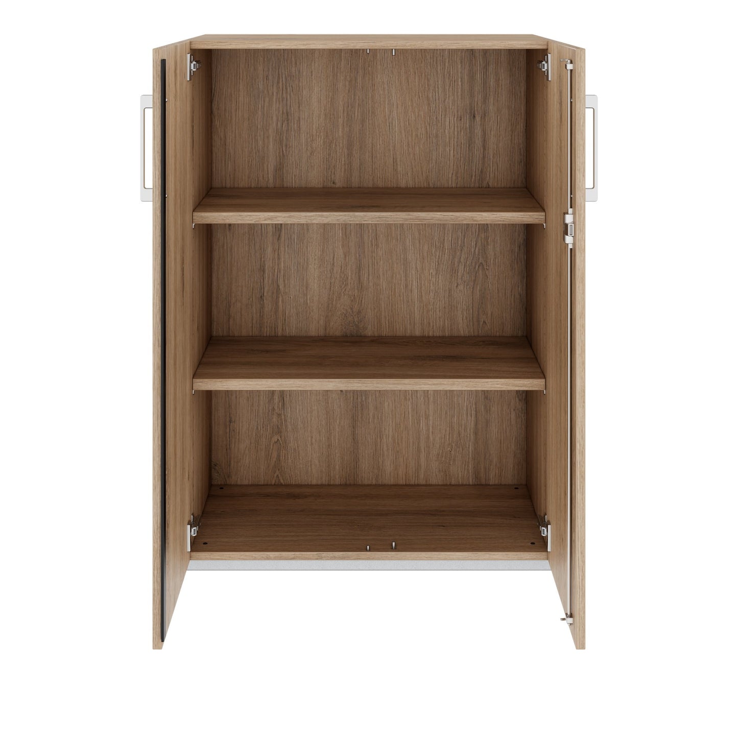 PRO Flügeltürenschrank | 3 OH, 800 - 1200 x 1140 mm, Soft-Close, Natureiche