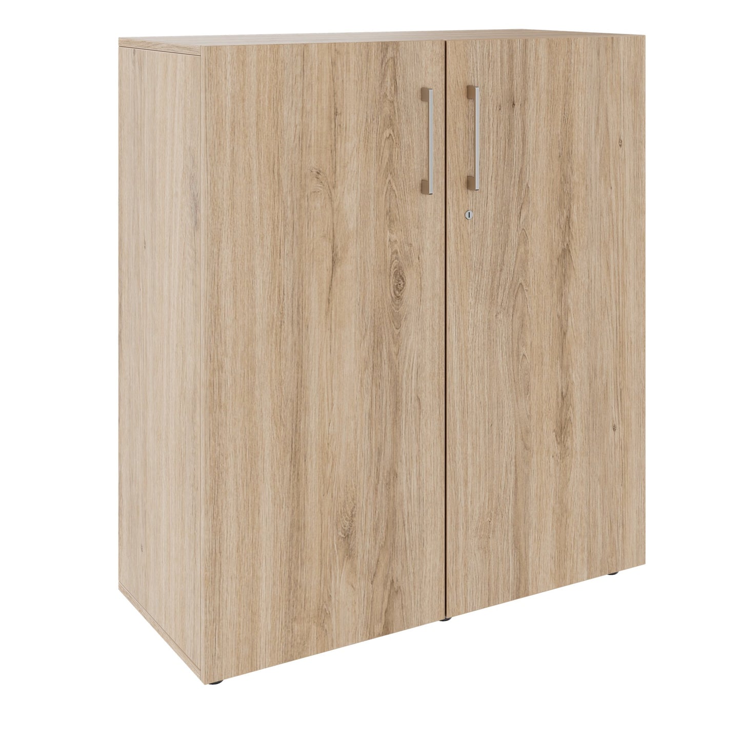 Armoire à portes battantes PRO | 3 OH, 800 - 1200 x 1140 mm, fermeture amortie, chêne naturel