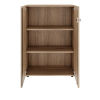 Armoire à portes battantes PRO | 3 OH, 800 - 1200 x 1140 mm, fermeture amortie, chêne naturel