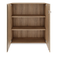 Armoire à portes battantes PRO | 3 OH, 800 - 1200 x 1140 mm, fermeture amortie, chêne naturel