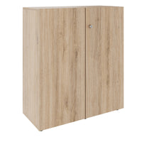 Armoire à portes battantes PRO | 3 OH, 800 - 1200 x 1140 mm, fermeture amortie, chêne naturel