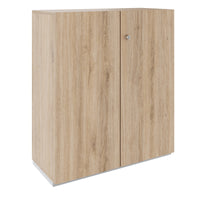 Armoire à portes battantes PRO | 3 OH, 800 - 1200 x 1140 mm, fermeture amortie, chêne naturel