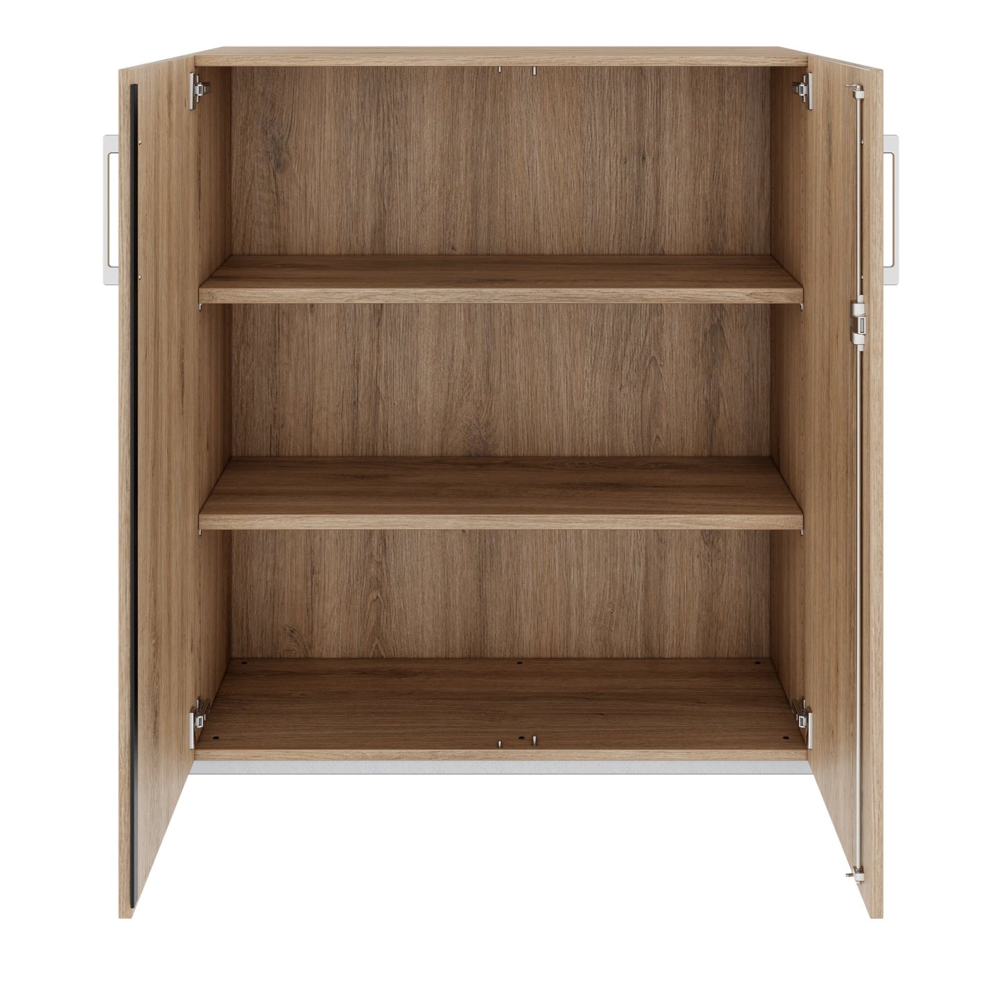 Armoire à portes battantes PRO | 3 OH, 800 - 1200 x 1140 mm, fermeture amortie, chêne naturel