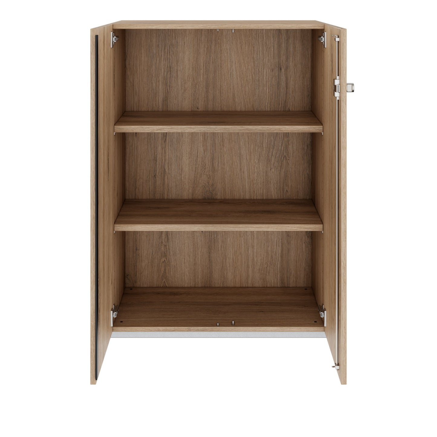 Armoire à portes battantes PRO | 3 OH, 800 - 1200 x 1140 mm, fermeture amortie, chêne naturel