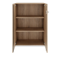 Armoire à portes battantes PRO | 3 OH, 800 - 1200 x 1140 mm, fermeture amortie, chêne naturel