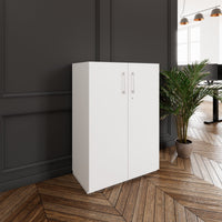 Armoire de porte de l'aile pro | 3 oh, 800 - 1200 x 1140 mm, Soft -Close, blanc