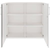 Armoire de porte de l'aile pro | 3 oh, 800 - 1200 x 1140 mm, Soft -Close, blanc