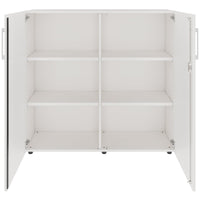 Armoire de porte de l'aile pro | 3 oh, 800 - 1200 x 1140 mm, Soft -Close, blanc