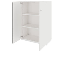 Armoire de porte de l'aile pro | 3 oh, 800 - 1200 x 1140 mm, Soft -Close, blanc