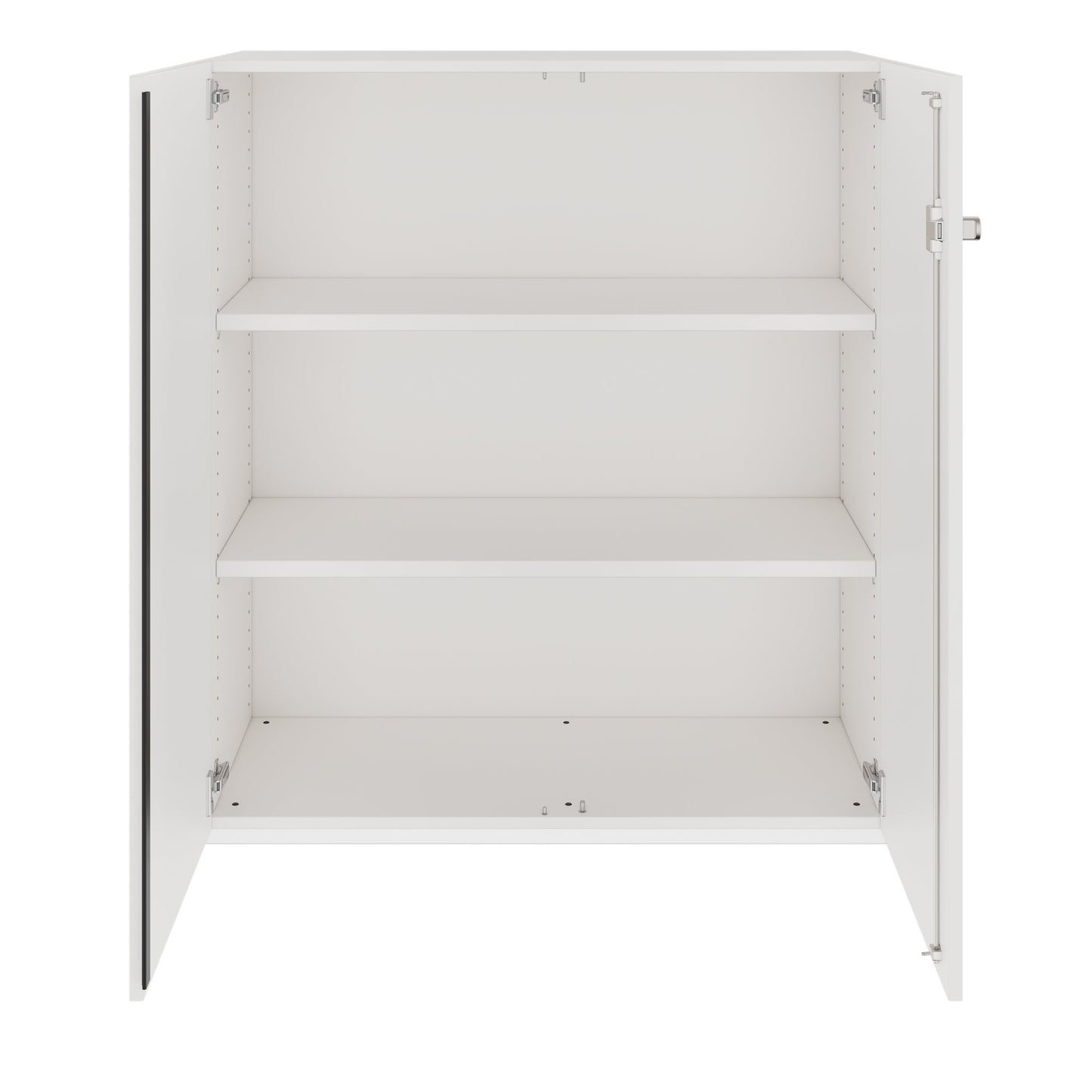 PRO Armoire à portes battantes | 3 OH, 800 - 1200 x 1140 mm, fermeture douce, blanc