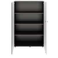 PRO Cabinetto per porte dell'ala | 4 OH, 800 - 1200 x 1510 mm, morbido -close, grafite / bianco