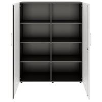 PRO Armoire de porte d'aile | 4 oh, 800 - 1200 x 1510 mm, soft -close, graphite / blanc