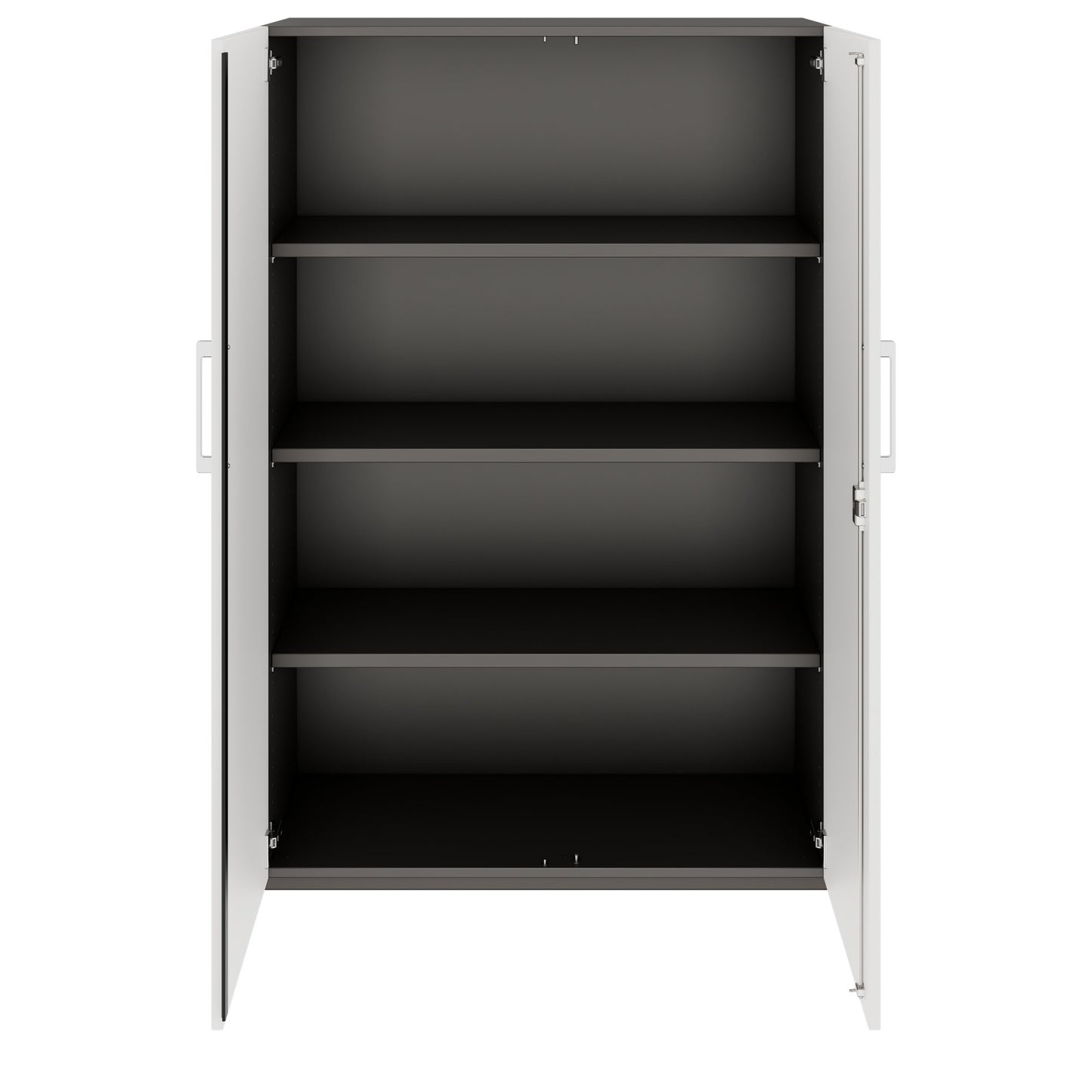 PRO Armoire de porte d'aile | 4 oh, 800 - 1200 x 1510 mm, soft -close, graphite / blanc