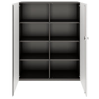 PRO Armoire de porte d'aile | 4 oh, 800 - 1200 x 1510 mm, soft -close, graphite / blanc