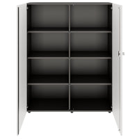 PRO Armoire de porte d'aile | 4 oh, 800 - 1200 x 1510 mm, soft -close, graphite / blanc