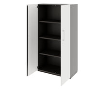 PRO Armoire de porte d'aile | 4 oh, 800 - 1200 x 1510 mm, soft -close, graphite / blanc