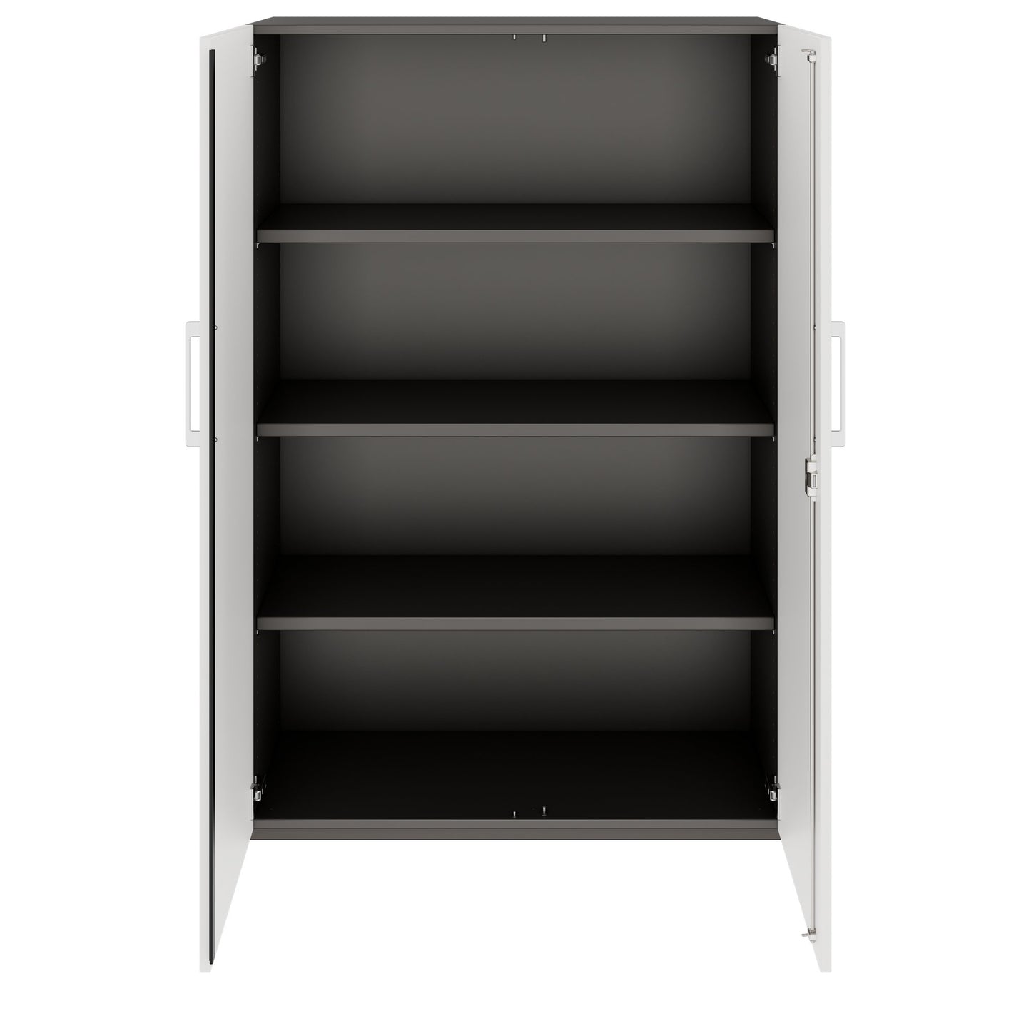 PRO Cabinetto per porte dell'ala | 4 OH, 800 - 1200 x 1510 mm, morbido -close, grafite / bianco