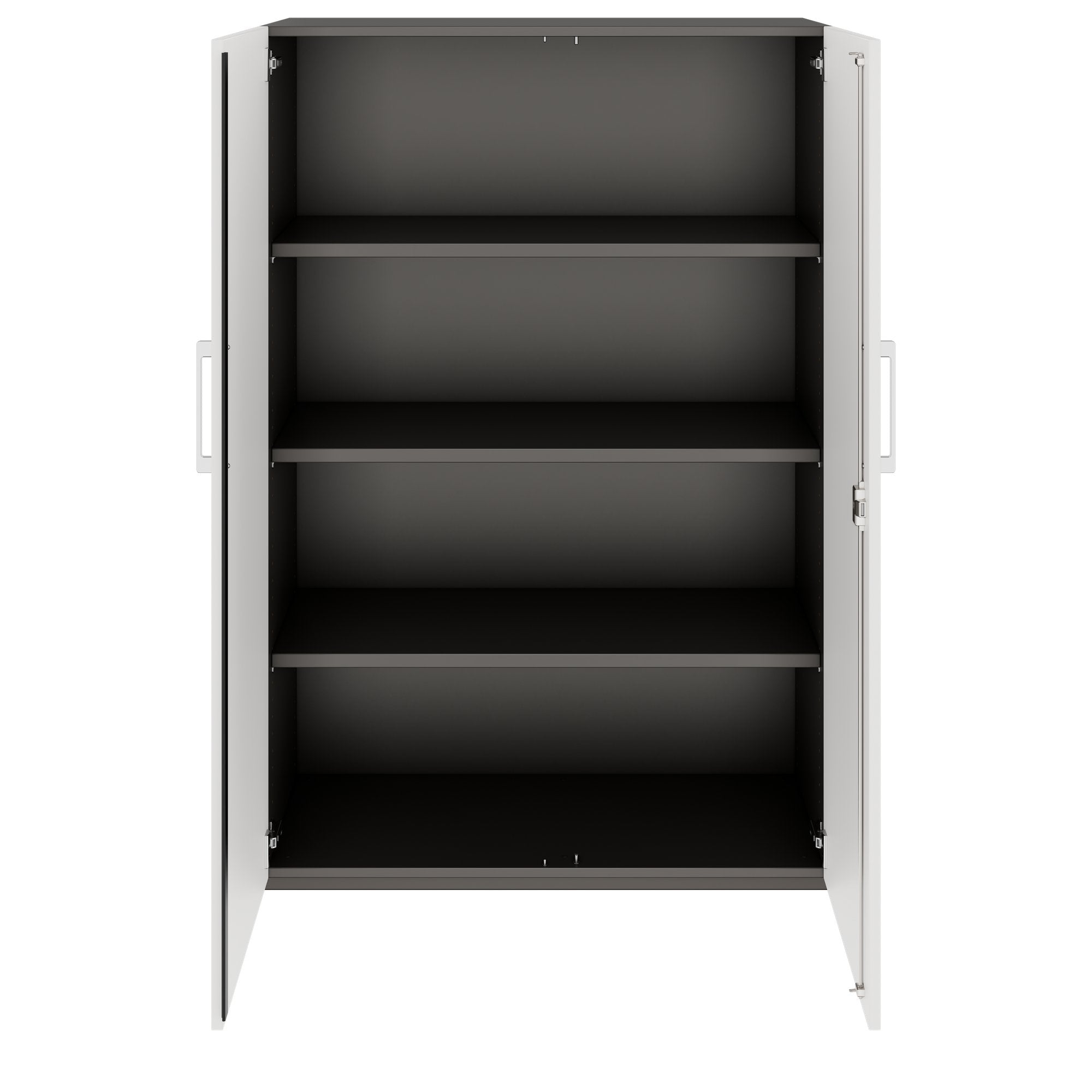 PRO Cabinetto per porte dell'ala | 4 OH, 800 - 1200 x 1510 mm, morbido -close, grafite / bianco