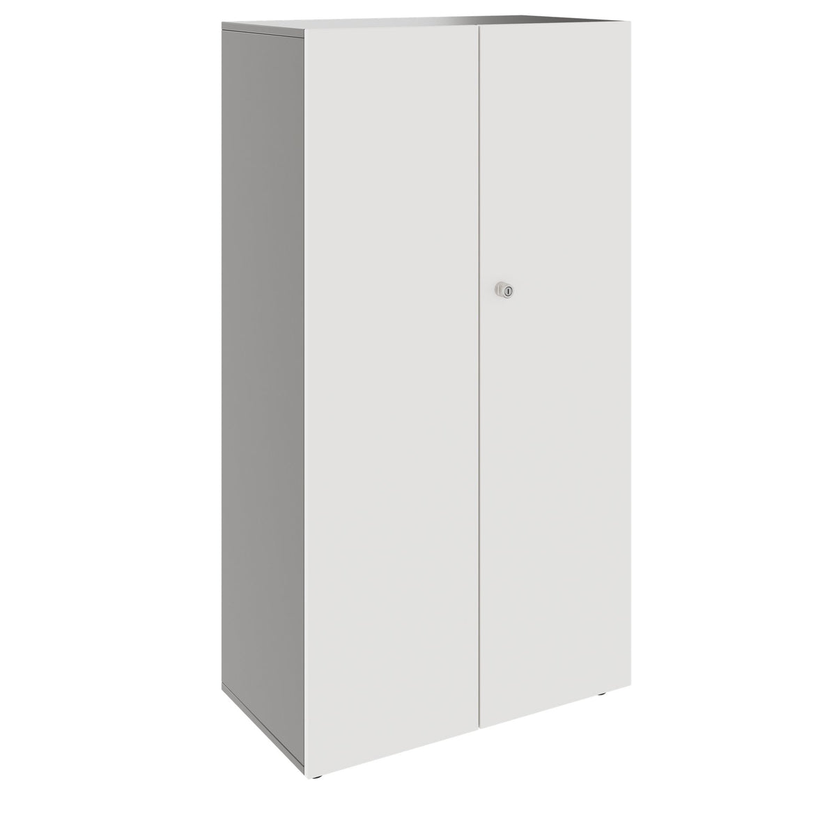 PRO Flügeltürenschrank | 4 OH, 800 - 1200 x 1510 mm, Soft-Close, Graphit / Weiß - 1 Lightbox Main Image