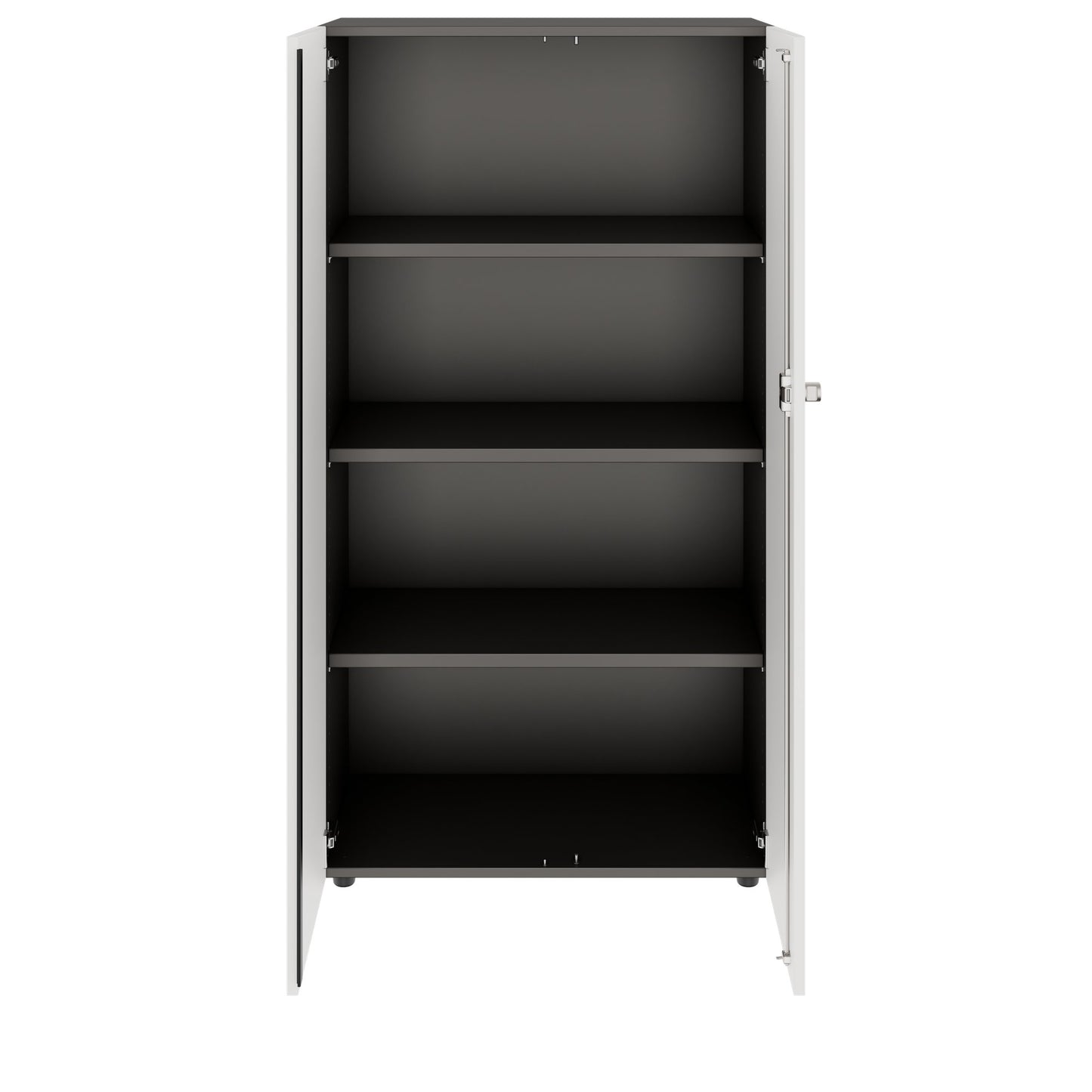 PRO Cabinetto per porte dell'ala | 4 OH, 800 - 1200 x 1510 mm, morbido -close, grafite / bianco