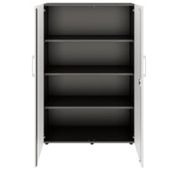 PRO Armoire de porte d'aile | 4 oh, 800 - 1200 x 1510 mm, soft -close, graphite / blanc