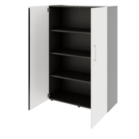 PRO Cabinetto per porte dell'ala | 4 OH, 800 - 1200 x 1510 mm, morbido -close, grafite / bianco