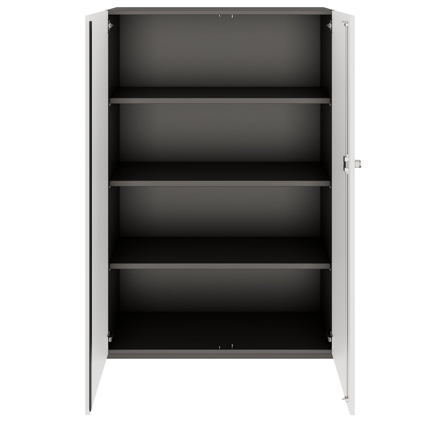 PRO Cabinetto per porte dell'ala | 4 OH, 800 - 1200 x 1510 mm, morbido -close, grafite / bianco